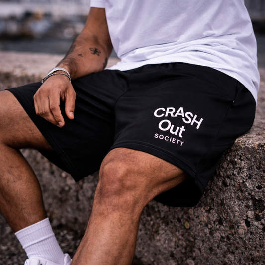 Crash Out Black Swim Trunks